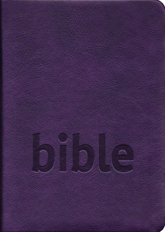 Bible ČSP měkká vazba, zářezy, fialová